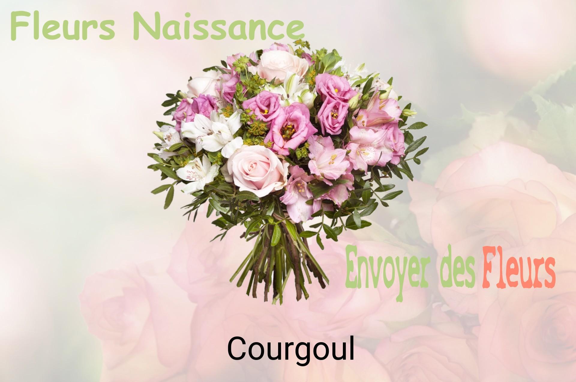 Bouquet de fleurs de naissance livré à Courgoul